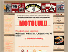 Tablet Screenshot of motolulu.cz